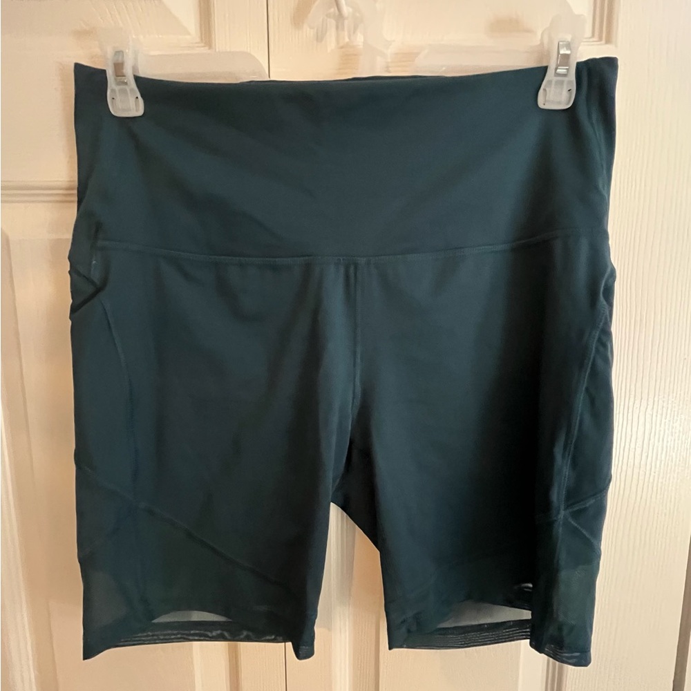 All in motion teal athletic shorts